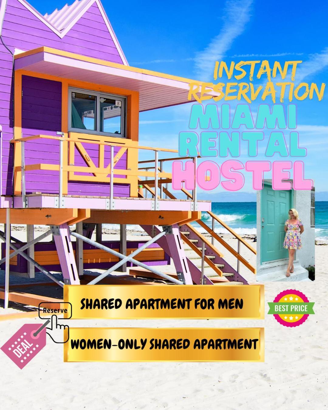104 Mixed Shared Rooms Central, Friendly, Affordable マイアミ エクステリア 写真